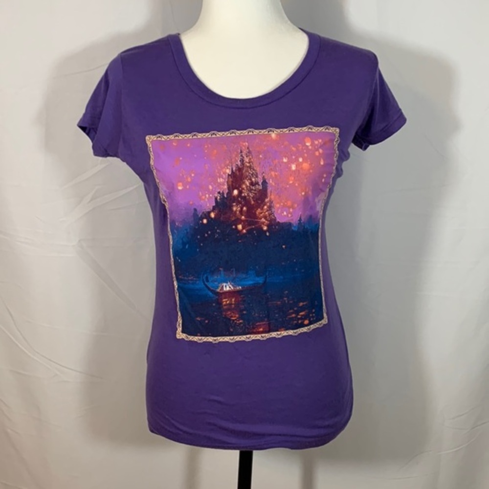 Disney Tangled Purple T-Shirt - Picture 1 of 6